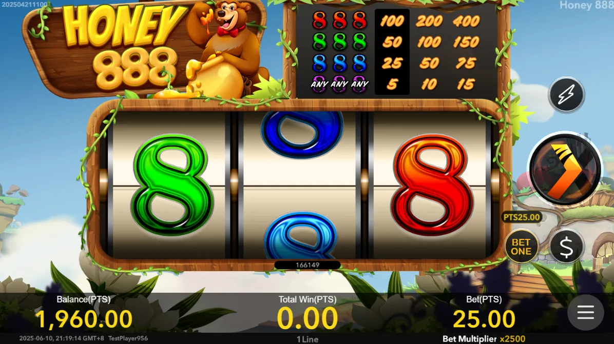 Honey 888 demo